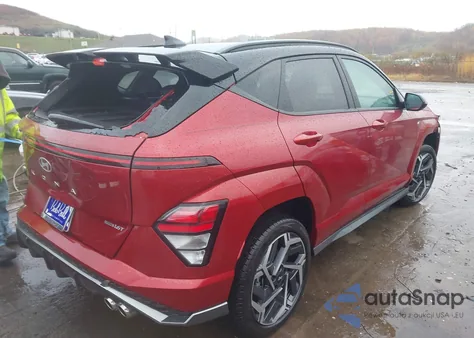 2025 Hyundai Kona N Line from USA, damaged, VIN KM8HACA38SU201095